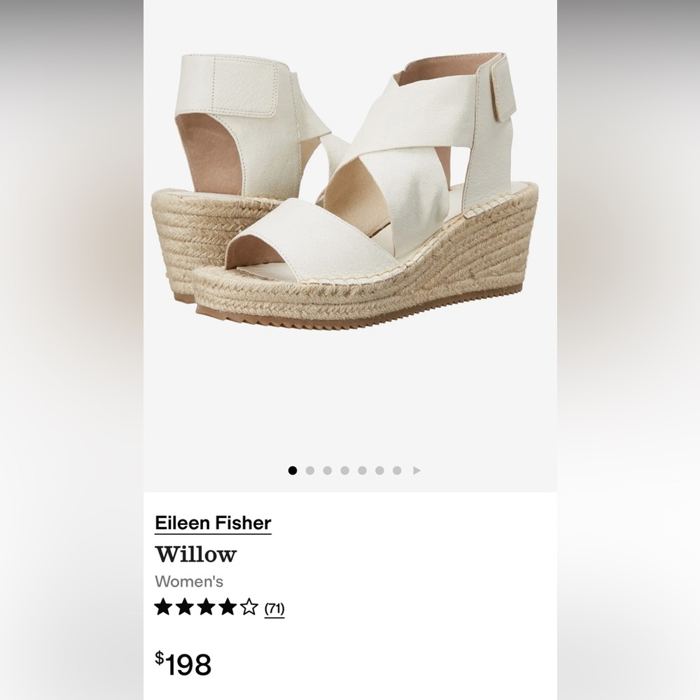 Eileen Fisher Willow Leather Espadrille 8